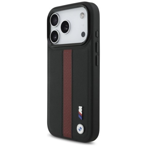 Etui BMW M Perforated Stripe Logo MagSafe na iPhone 17 Pro - czerwone