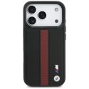 Etui BMW M Perforated Stripe Logo MagSafe na iPhone 17 Pro - czerwone