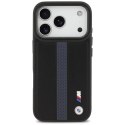 Etui BMW M Perforated Stripe Logo MagSafe na iPhone 17 Pro - niebieskie