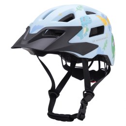 Kask rowerowy dziecięcy MTB Wozinsky z odpinanym daszkiem 52-56 cm - jasnoniebieski