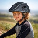Kask rowerowy fullface dziecięcy Wozinsky z tylną lampką USB 52-56 cm - szary
