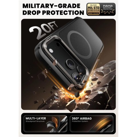 Etui Supcase IBLSN Ares Flip Mag MagSafe na iPhone 17 Pro - czarne