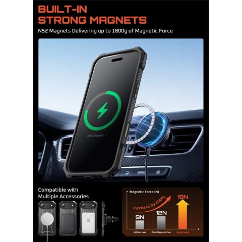 Etui Supcase UB Grip Mag MagSafe na iPhone 17 Air - czarne