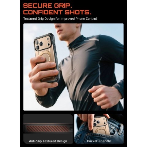 Etui Supcase UB Grip Pro Mag MagSafe na iPhone 17 Pro - złote