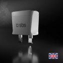 Adapter podróżny SBS UK - uniwersalny - biały