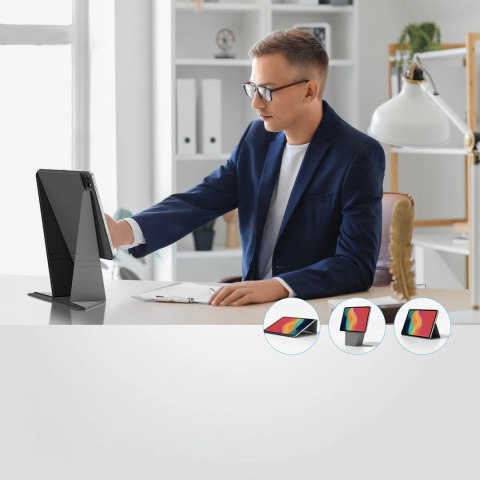 Etui AMAZINGTHING Matte Pro Mag Folio z podstawką na iPad Air 13" M3/M4 (2025/2026) - czarne