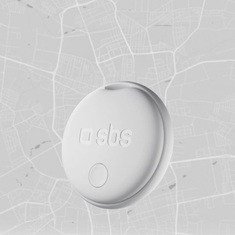 Lokalizator SBS Track My Circle kompatybilny z Apple Find My zestaw 2szt. - biały