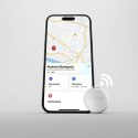 Lokalizator SBS Track My Circle kompatybilny z Apple Find My zestaw 4szt. - biały