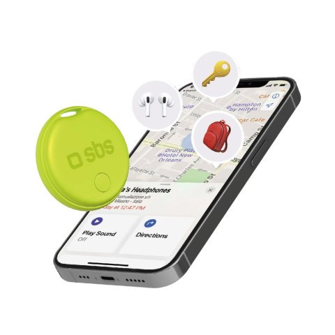 Lokalizator SBS Track My Circle kompatybilny z Apple Find My - zielony
