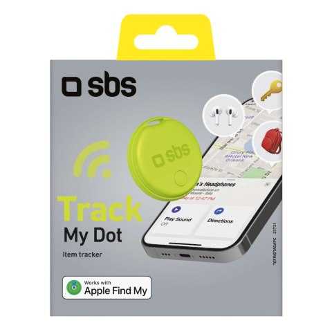 Lokalizator SBS Track My Circle kompatybilny z Apple Find My - zielony