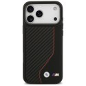 Etui BMW M Carbon Line & Logo MagSafe na iPhone 17 Pro Max - czerwone