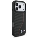 Etui BMW M Carbon Line & Logo MagSafe na iPhone 17 Pro - czerwone