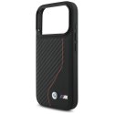 Etui BMW M Carbon Line & Logo MagSafe na iPhone 17 Pro - czerwone