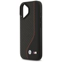 Etui BMW M Carbon Line & Logo MagSafe na iPhone 17 - czerwone