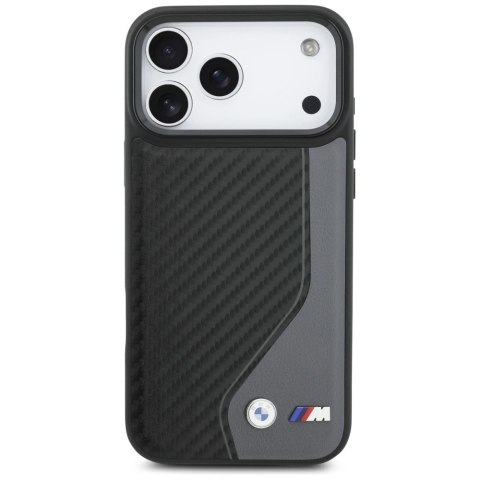 Etui BMW M Carbon Logo MagSafe na iPhone 17 Pro Max - grafitowe