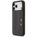 Etui BMW M Kevlar Lines & Logo MagSafe na iPhone 17 Pro Max - czarne
