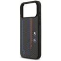 Etui BMW M Kevlar Lines & Logo MagSafe na iPhone 17 Pro Max - czarne