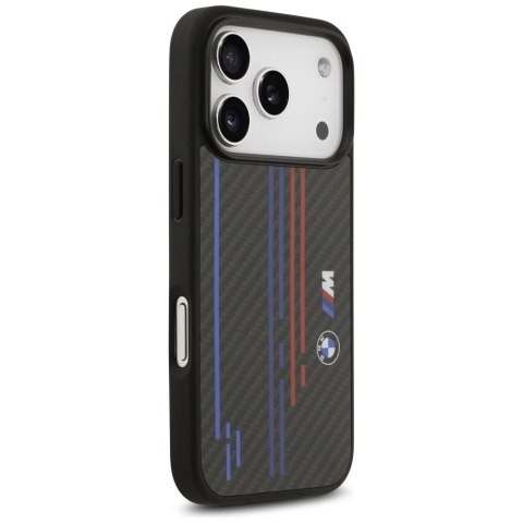 Etui BMW M Kevlar Lines & Logo MagSafe na iPhone 17 Pro - czarne