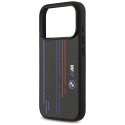 Etui BMW M Kevlar Lines & Logo MagSafe na iPhone 17 Pro - czarne