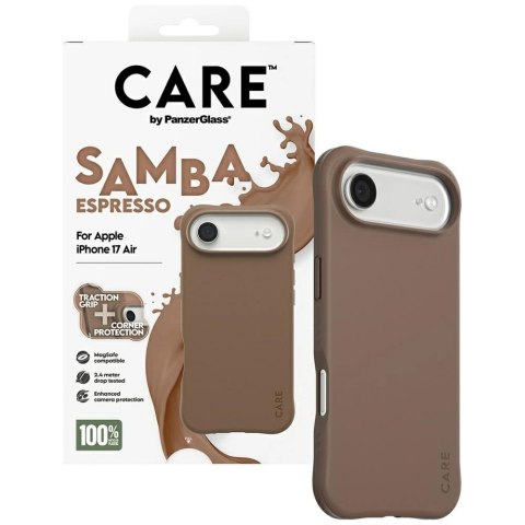 Etui CARE by PanzerGlass Fashionable Samba MagSafe na iPhone Air - brązowe