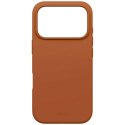 Etui UNIQ Lino na iPhone 17 Pro Magclick Charging - pomarańczowe