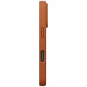 Etui UNIQ Lino na iPhone 17 Pro Magclick Charging - pomarańczowe