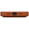 Etui UNIQ Lino na iPhone 17 Pro Magclick Charging - pomarańczowe