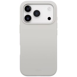 Etui UNIQ Lino na iPhone 17 Pro Magclick Charging - szare