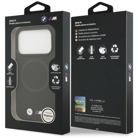 Etui BMW M FW Metal Logo MagSafe na iPhone 17 Pro Max - czarne