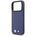 Etui BMW M FW Metal Logo MagSafe na iPhone 17 Pro - granatowe