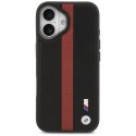 Etui BMW M Perforated Stripe Logo MagSafe na iPhone 17 - czerwone