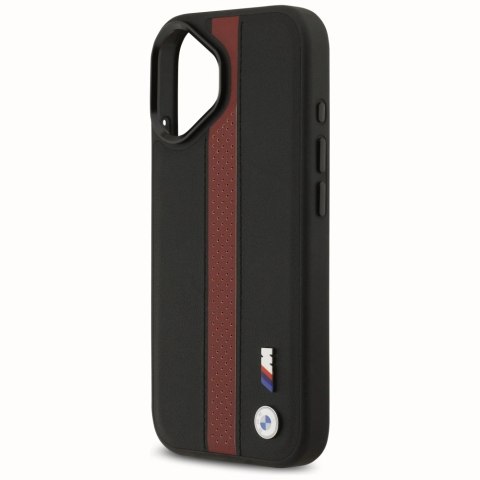 Etui BMW M Perforated Stripe Logo MagSafe na iPhone 17 - czerwone