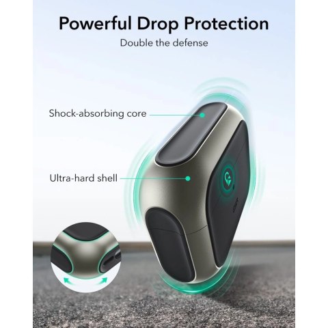 Etui ESR Orbit HaloLock MagSafe na AirPods Pro 3 - szaro-czarne