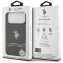 Etui US Polo DH and Bottom Stripe Logo MagSafe na iPhone 17 Pro Max - czarne