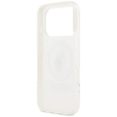 Etui US Polo DH and Bottom Stripe Logo MagSafe na iPhone 17 Pro - białe