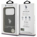 Etui US Polo DH and Bottom Stripe Logo MagSafe na iPhone 17 Pro - czarne
