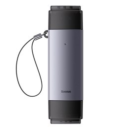 Czytnik kart Baseus Lite Series USB-A/USB-C 3.0 SD/TF - szary