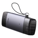 Czytnik kart Baseus Lite Series USB-A/USB-C 3.0 SD/TF - szary