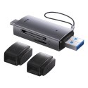 Czytnik kart Baseus Lite Series USB-A/USB-C 3.0 SD/TF - szary