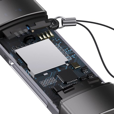 Czytnik kart Baseus Lite Series USB-A/USB-C 3.0 SD/TF - szary