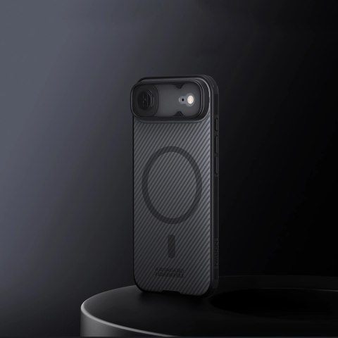 Etui Nillkin CamShield Pro kompatybilne z MagSafe na iPhone 17 Air - przezroczyste czarne