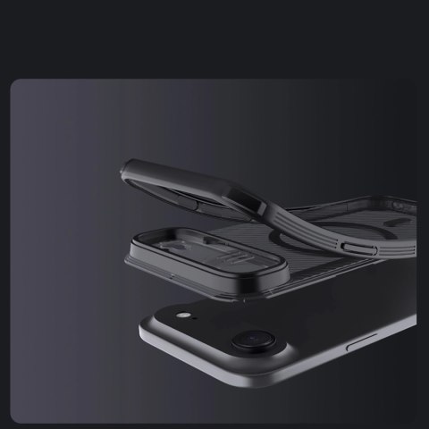 Etui Nillkin CamShield Pro kompatybilne z MagSafe na iPhone 17 Air - przezroczyste czarne