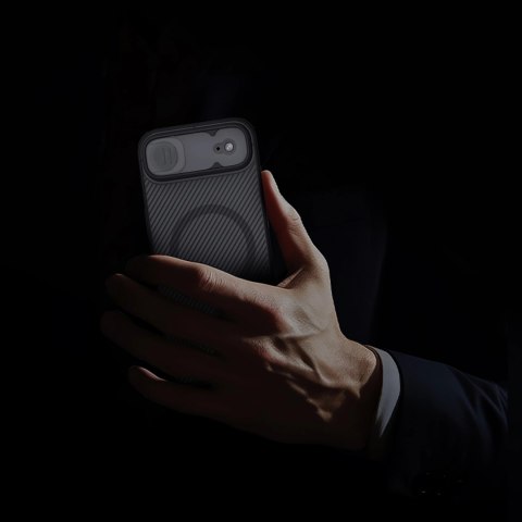 Etui Nillkin CamShield Pro kompatybilne z MagSafe na iPhone 17 Air - przezroczyste czarne