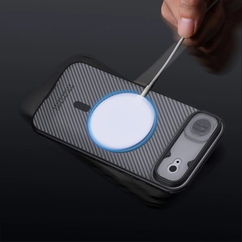 Etui Nillkin CamShield Pro kompatybilne z MagSafe na iPhone 17 Air - przezroczyste czarne