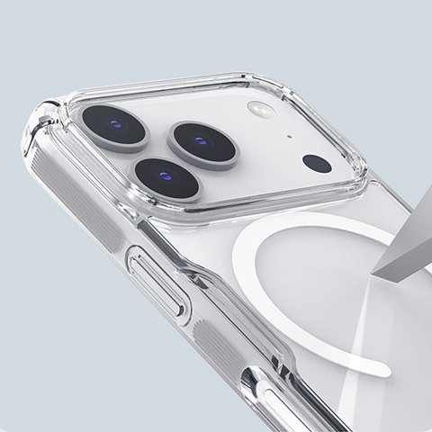 Etui Nillkin Nature TPU Pro kompatybilne z MagSafe na iPhone 17 Pro - białe