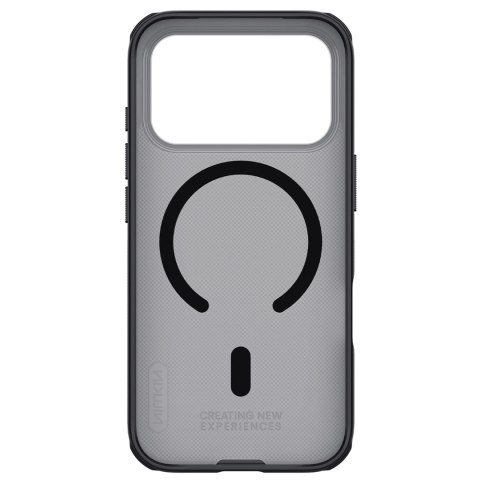 Etui Nillkin Super Frosted Shield Pro kompatybilne z MagSafe na iPhone 17 Pro - przezroczyste czarne