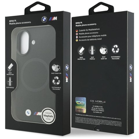 Etui BMW M FW Metal Logo MagSafe na iPhone 17 - czarne