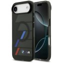 Etui BMW M IML Metal Buttons Tricolor Lines MagSafe na iPhone Air - czarne