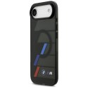 Etui BMW M IML Metal Buttons Tricolor Lines MagSafe na iPhone Air - czarne