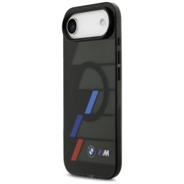Etui BMW M IML Metal Buttons Tricolor Lines MagSafe na iPhone Air - czarne